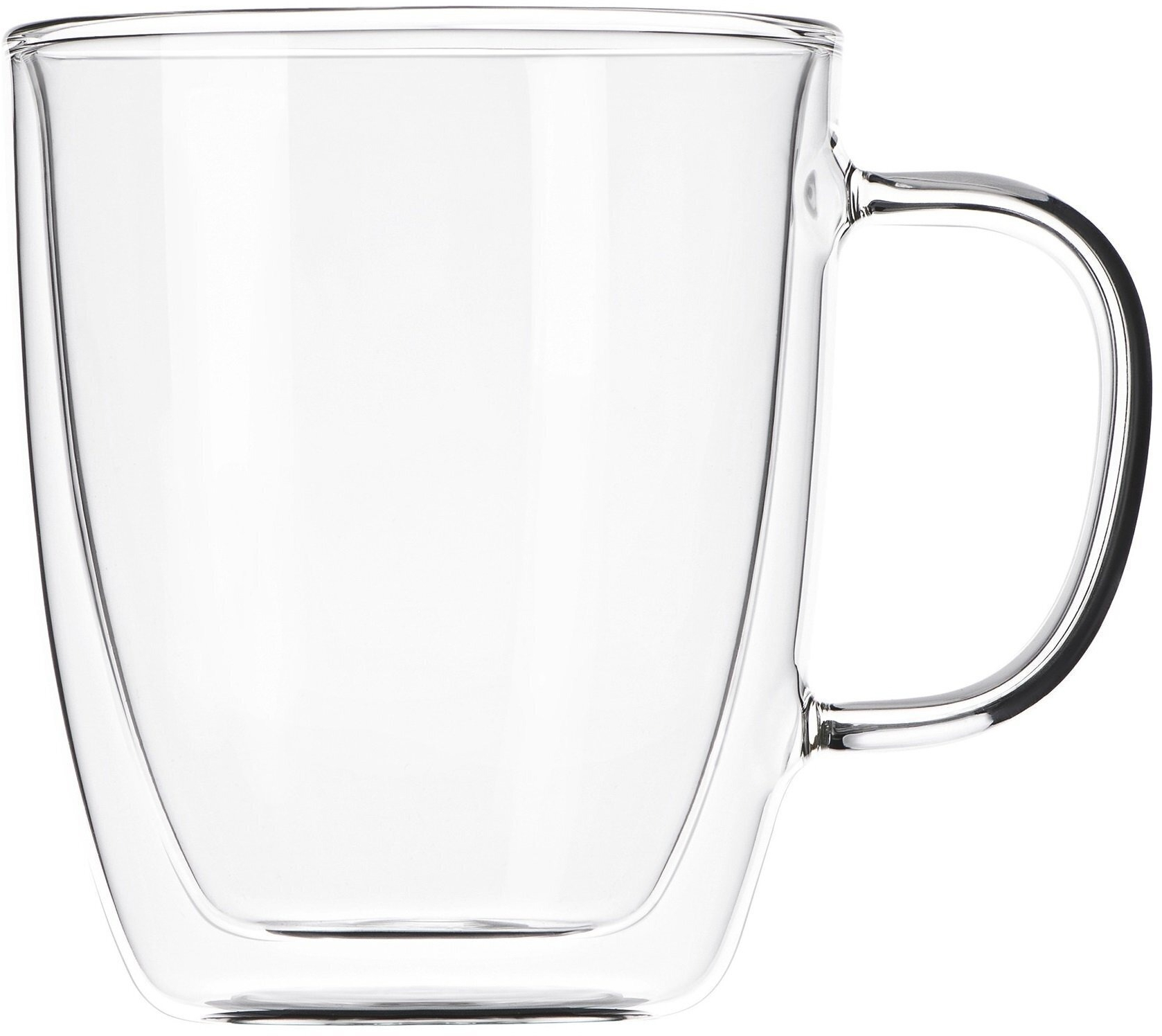 Набір чашок з ручками ARDESTO з подвійними стінками для латте, 400 мл, 2 шт. AR2640GHфото3