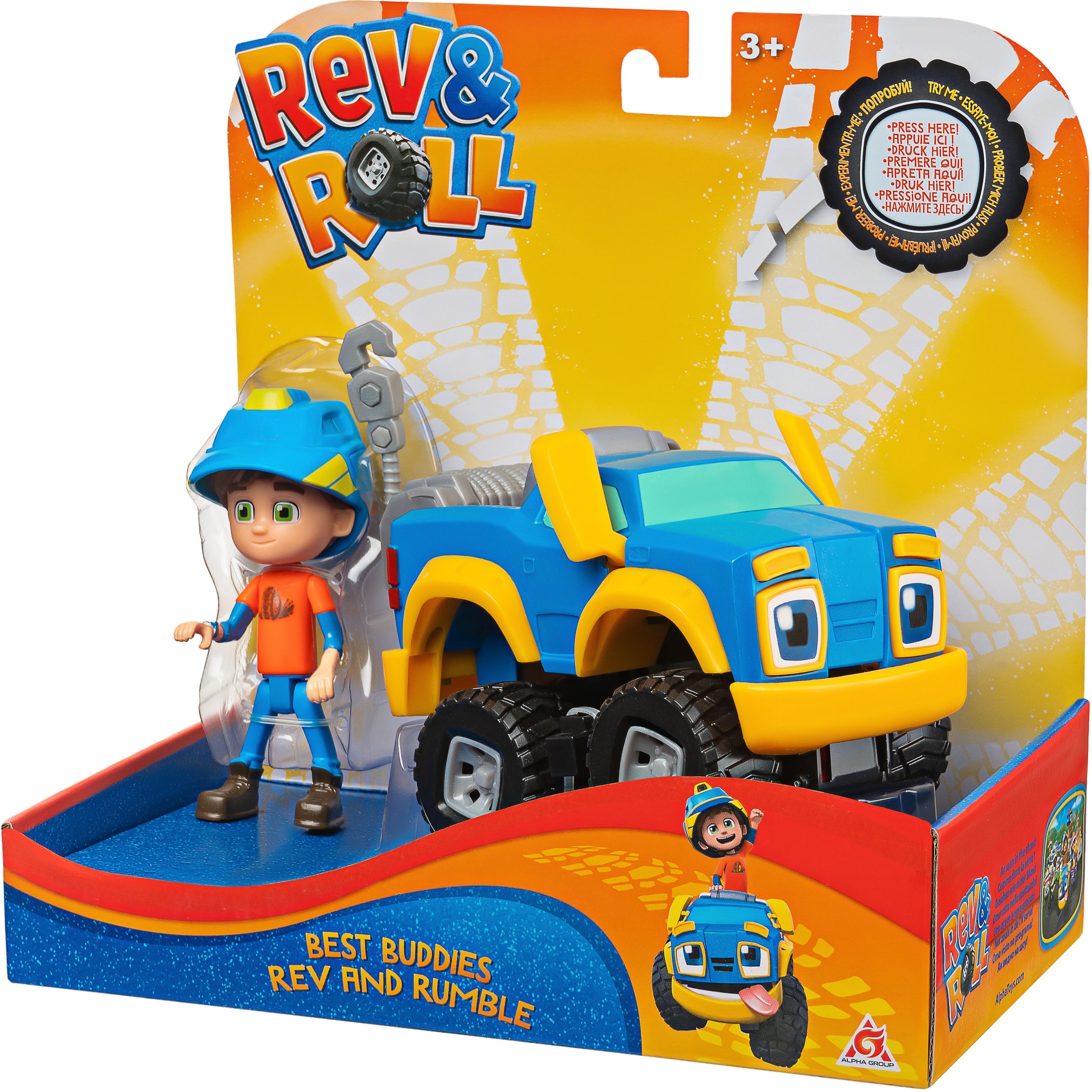 Игровой набор Rev&amp;Roll Рев и Рамбл Best Buddies Рев и Рамбл (EU881710) фото 