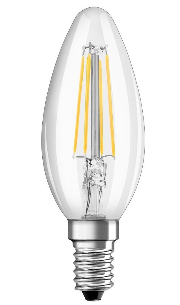 Лампа светодиодная OSRAM LED Value FILAMENT B40 4W (470Lm) 2700K E14 фото 2