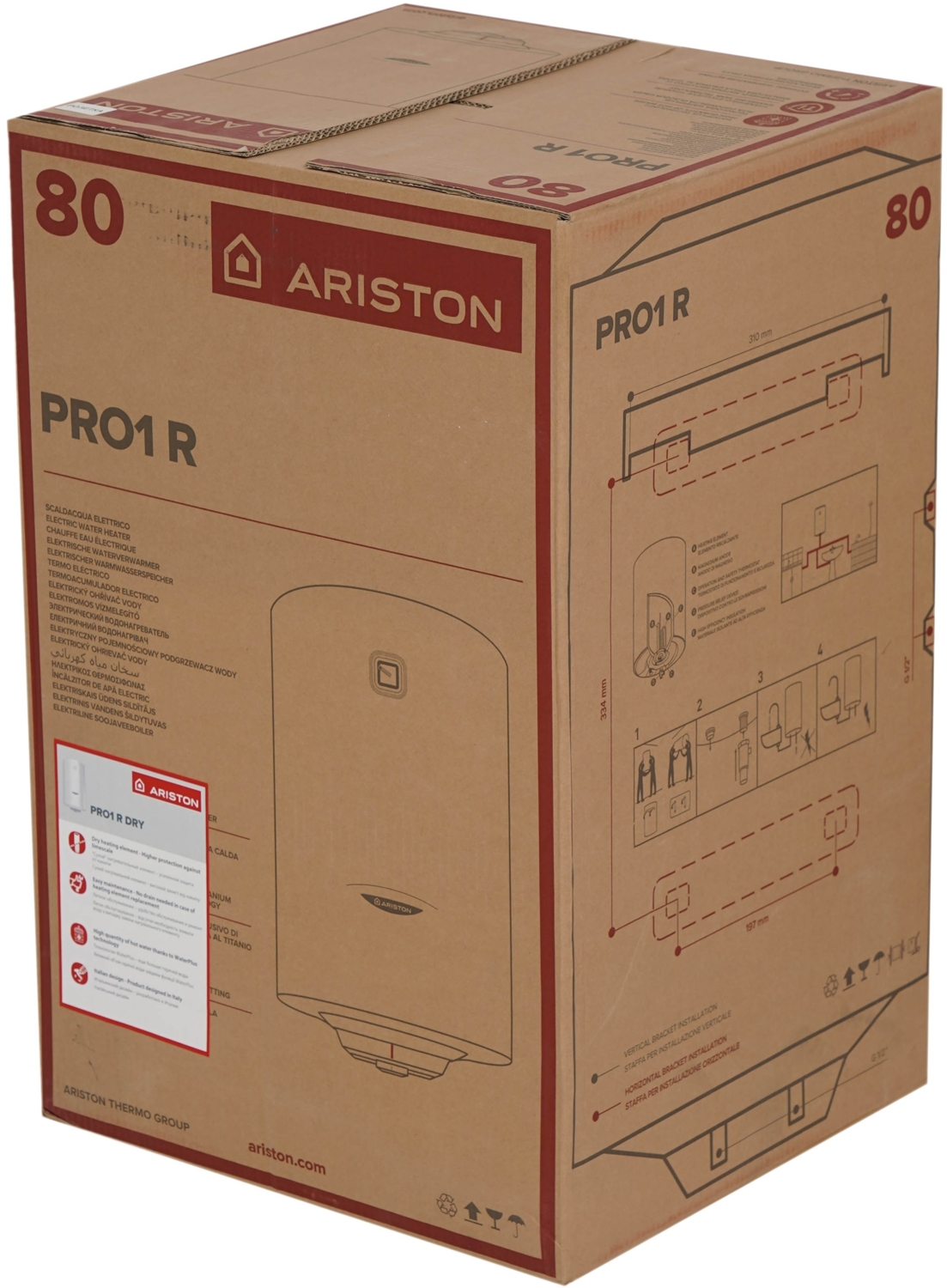 Бойлер Ariston PRO1 R 80 V 1.5 К PL DRY 3201451 фото