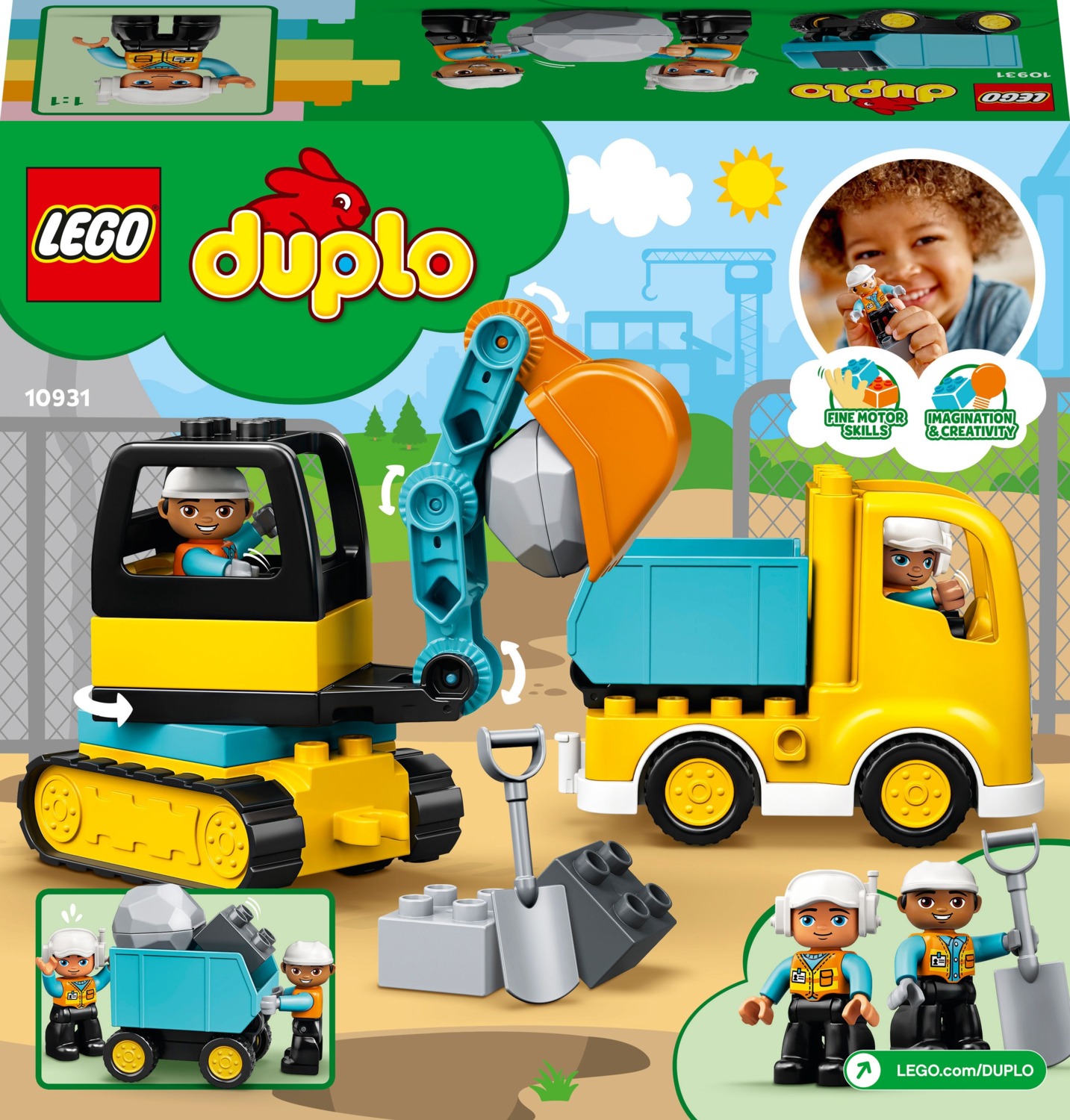LEGO 10931 DUPLO Town Вантажівка та гусеничний екскаваторфото