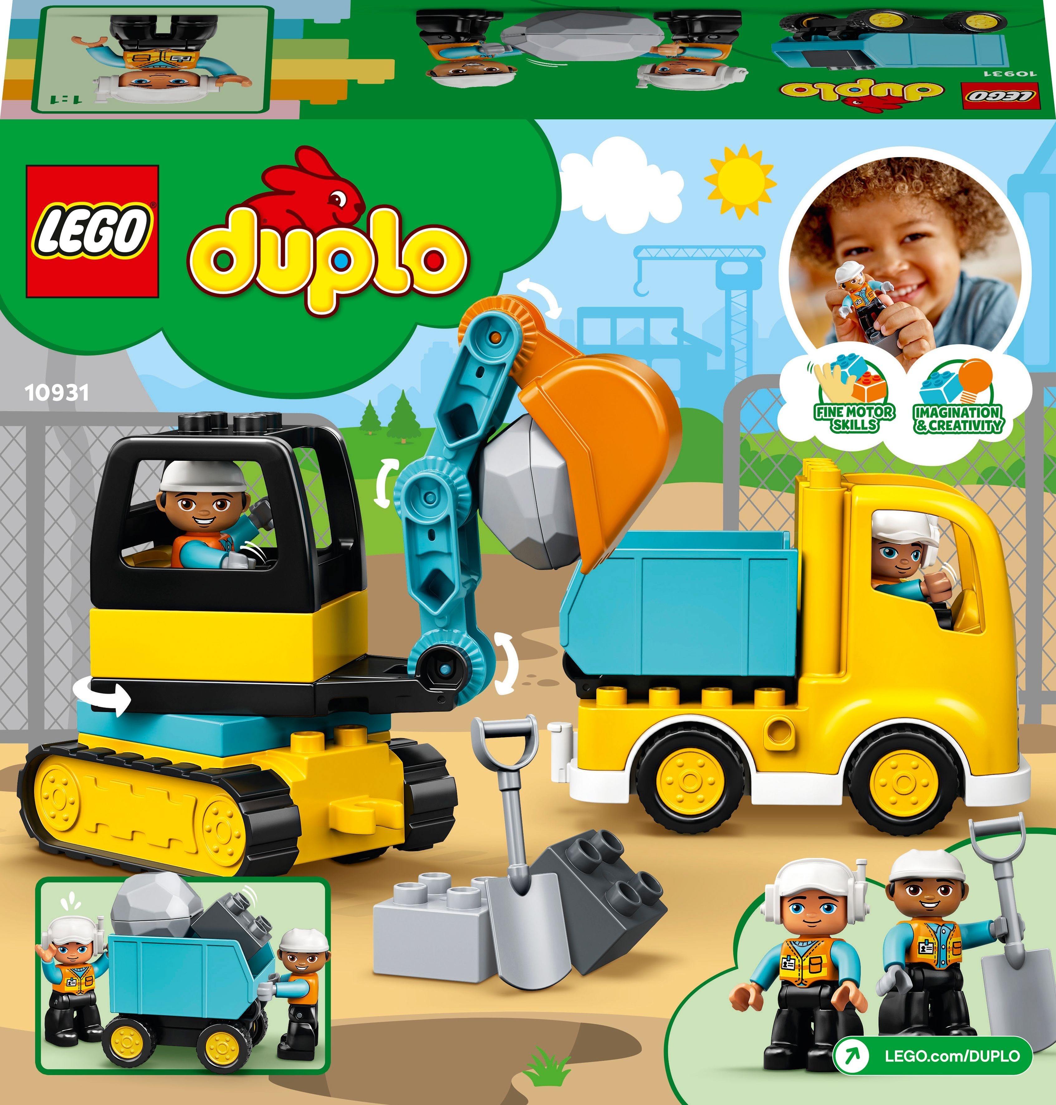 LEGO 10931 DUPLO Town Вантажівка та гусеничний екскаваторфото6