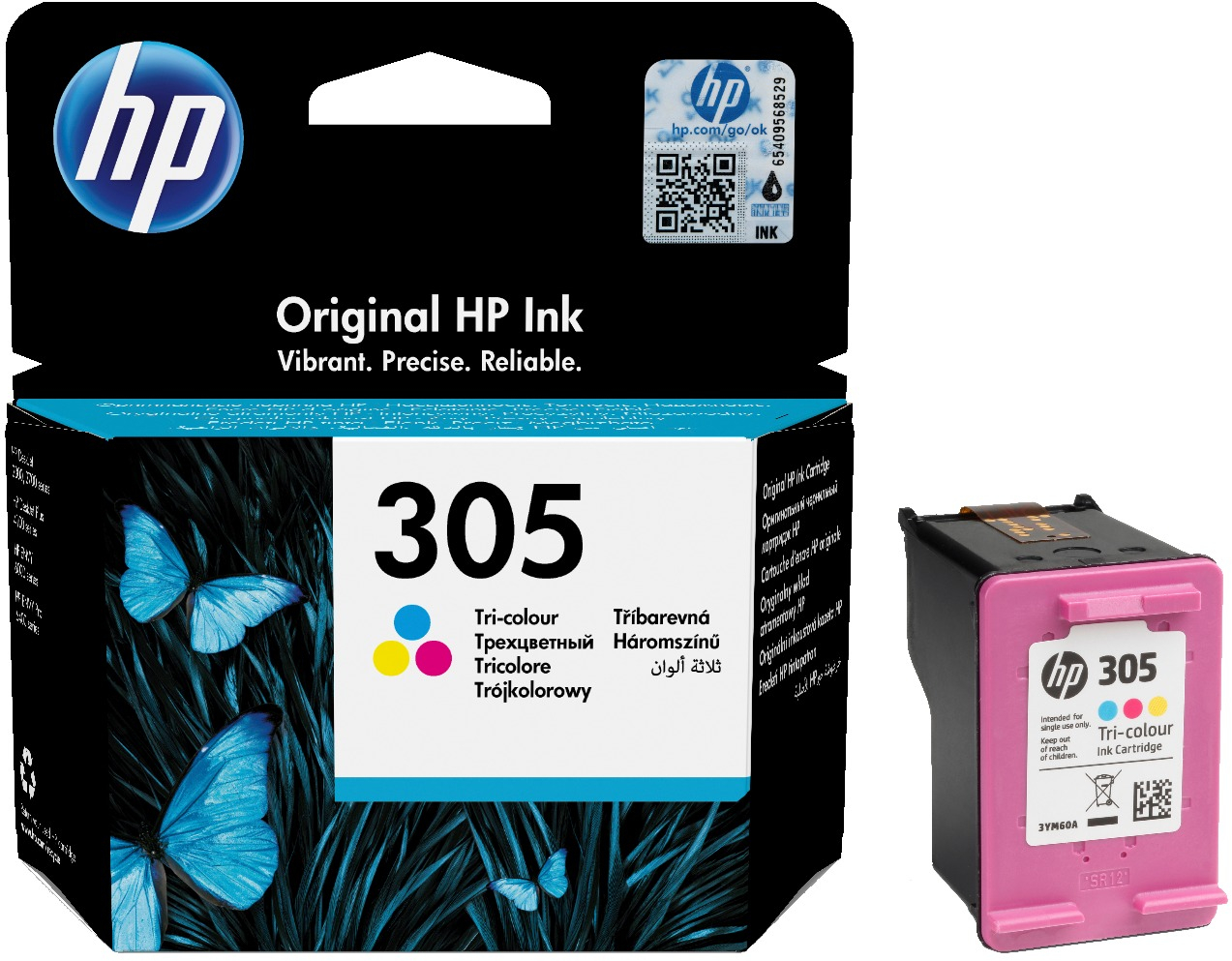 Картридж струйный HP No.305 DJ 2320/2710/2720/4120 color (3YM60AE) фото 