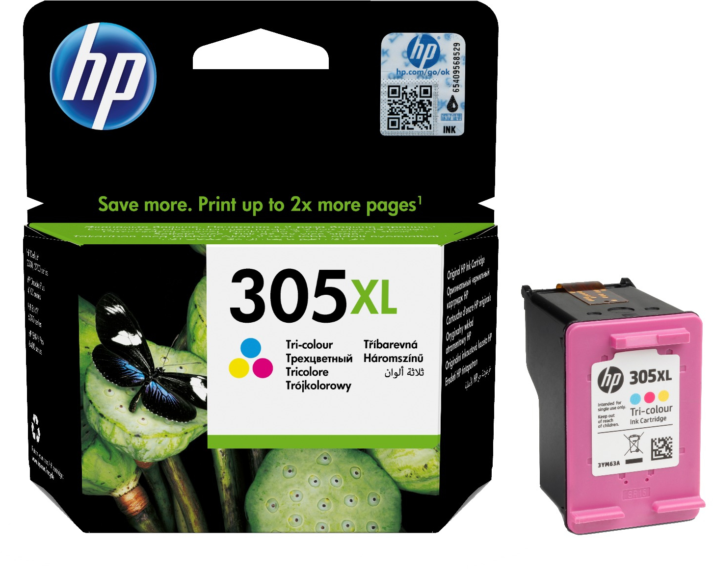 Картридж струйный HP No.305XL DJ 2320/2710/2720/4120 color (3YM63AE) фото 