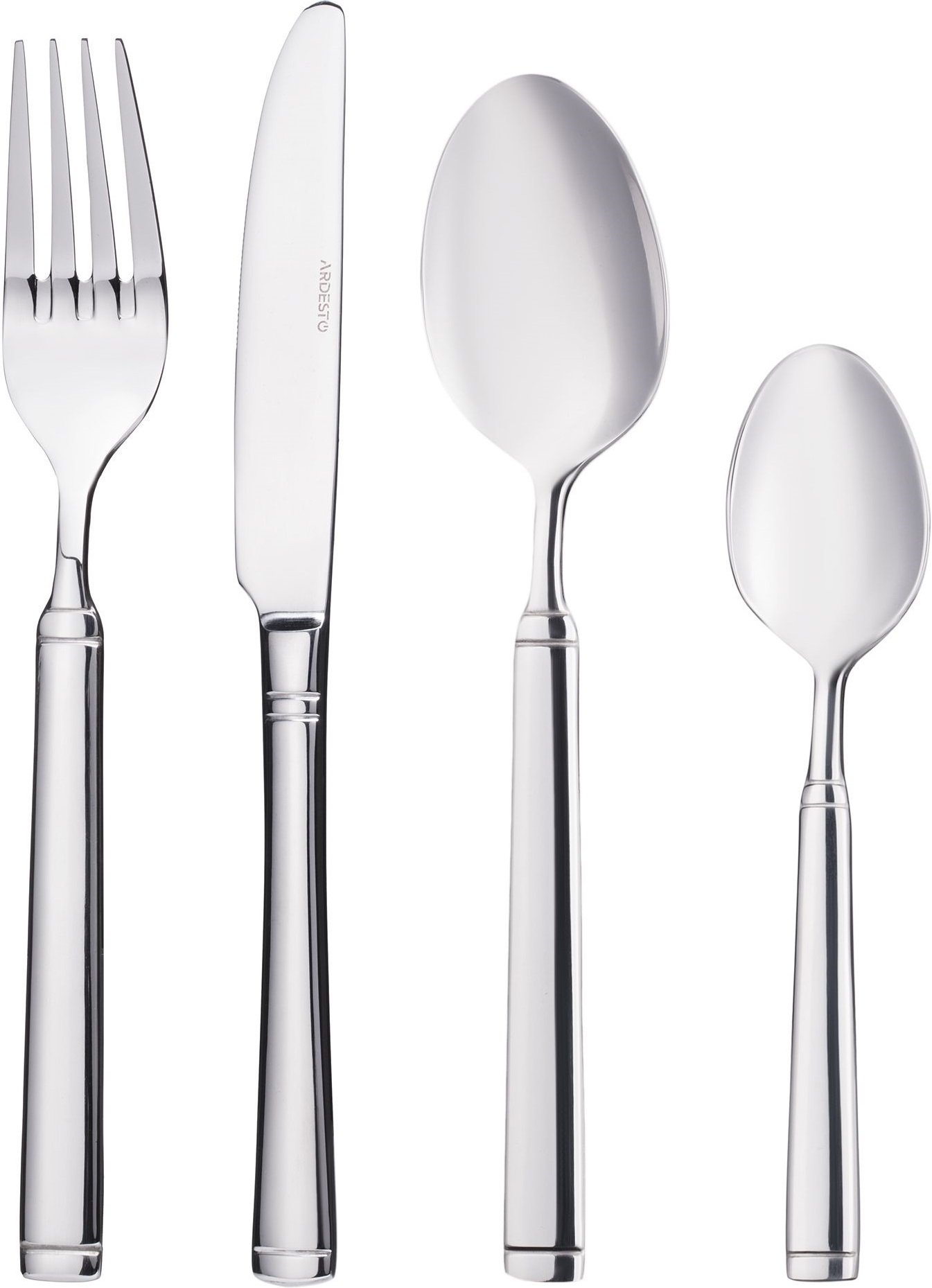 Набор столовых приборов ARDESTO Black Mars Bordeaux 24 предмета (AR0724BS) фото 3