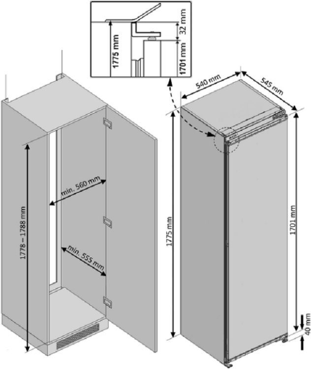 Встраиваемый холодильник Beko BSSA315K2S фото 
