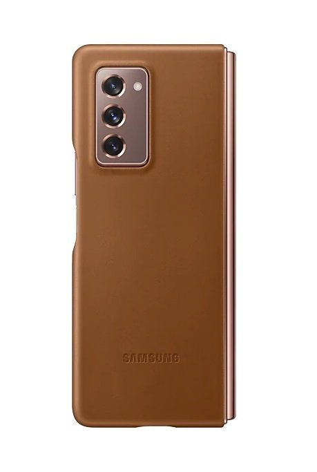 Чехол Samsung для Galaxy Fold 2 Leather Cover Brown (EF-VF916LAEGRU) фото 2