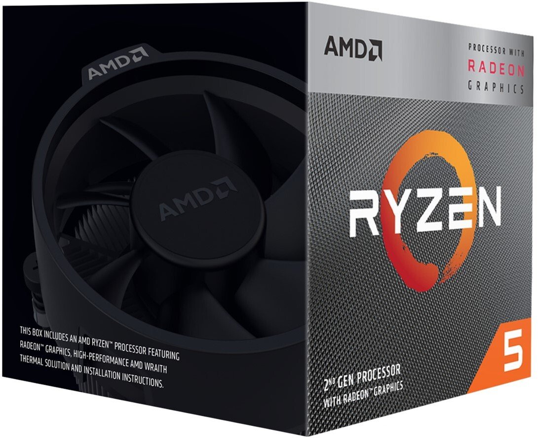  Процесор AMD Ryzen 5 3400G 4/8 3.7GHz 4Mb Radeon RX Vega 11 GPU Picasso AM4 65W Box YD3400C5FHBOX фото2