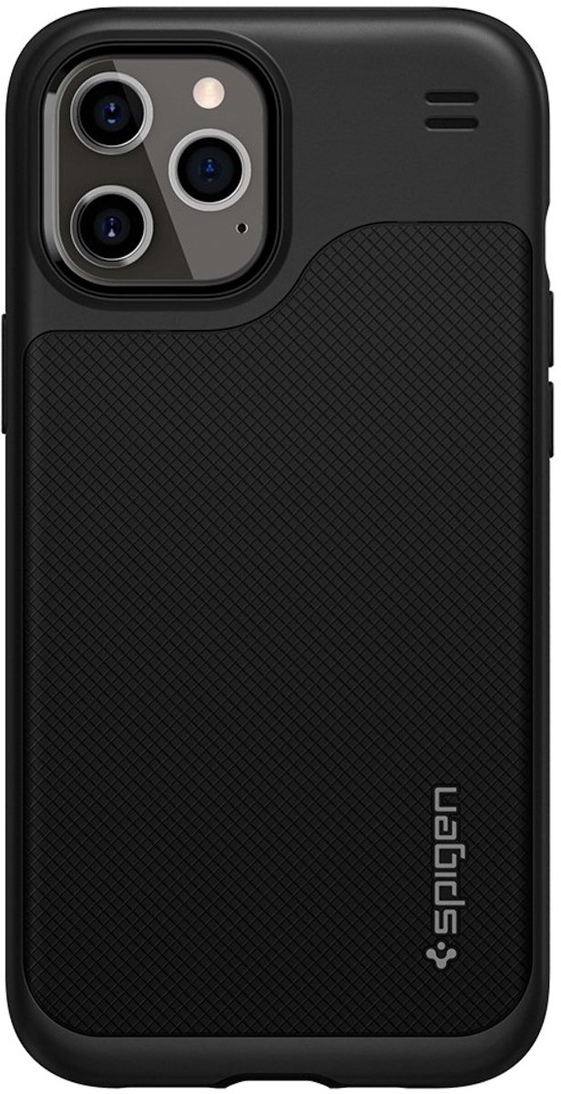  Чохол Spigen для iPhone 12/12 Pro Hybrid NX Matte Black фото3