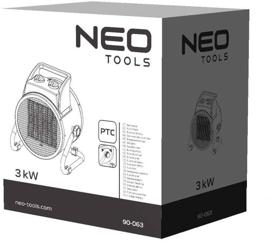 Обігрівач теплова гармата керамічний NEO TOOLS 90-063 фото6