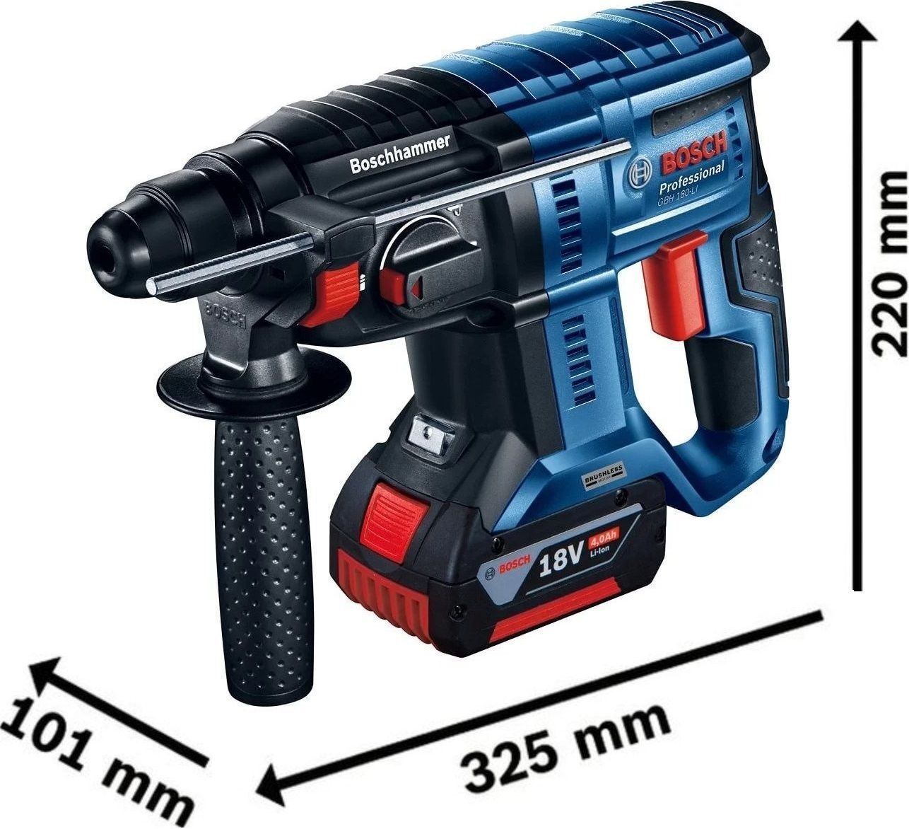 Аккумуляторный перфоратор Bosch Professional GBH 180-LI (0.611.911.122) фото 4