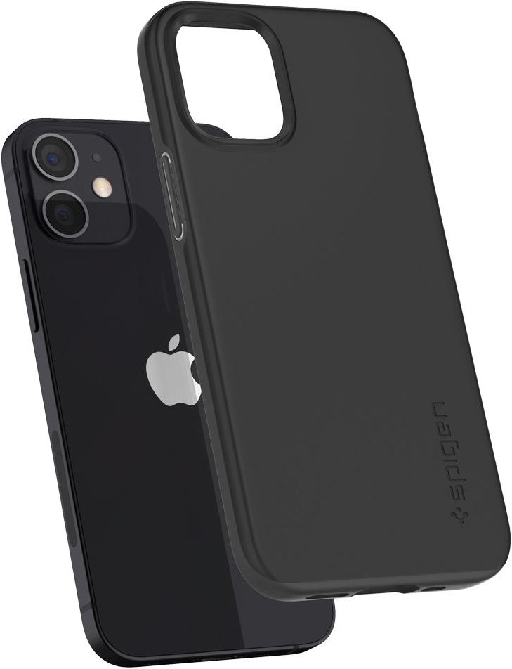 Чехол Spigen для iPhone 12 mini Case Thin Fit Black (ACS01739) фото 8
