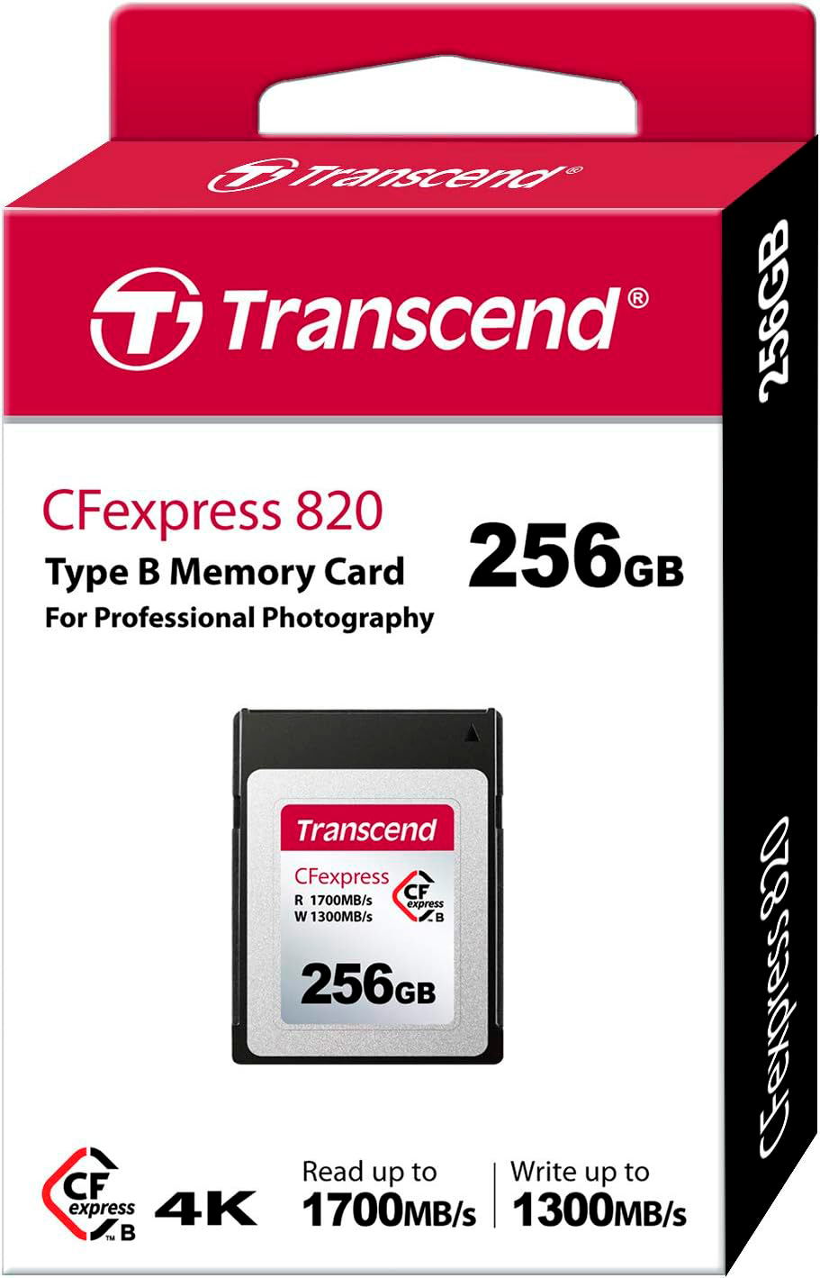 Карта памяти Transcend CF 256GB 820x R1700/W1300MB/s (TS256GCFE820) фото 5