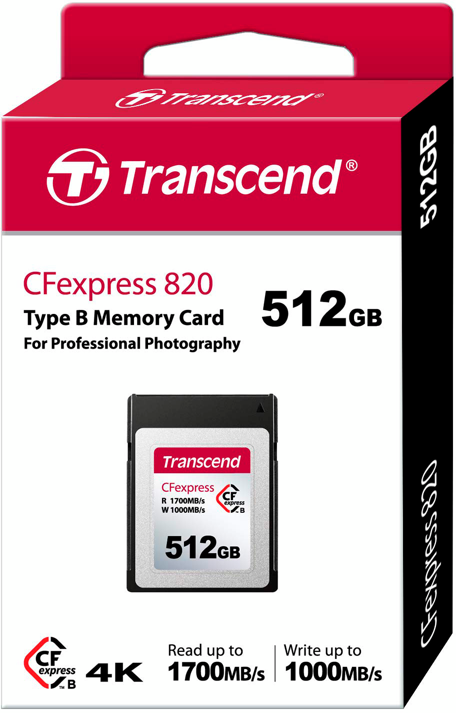 Карта памяти Transcend CF 512GB 820x R1700/W1100MB/s (TS512GCFE820) фото 5