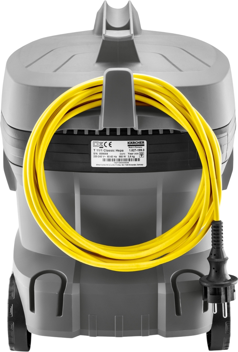 Пылесос профессиональный для сухой уборки Karcher T 11/1 Classic (1.527-197.0) фото 4