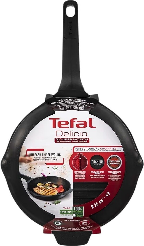 Сковорода Tefal Delicio Гриль 26 см (E2324074) фото 