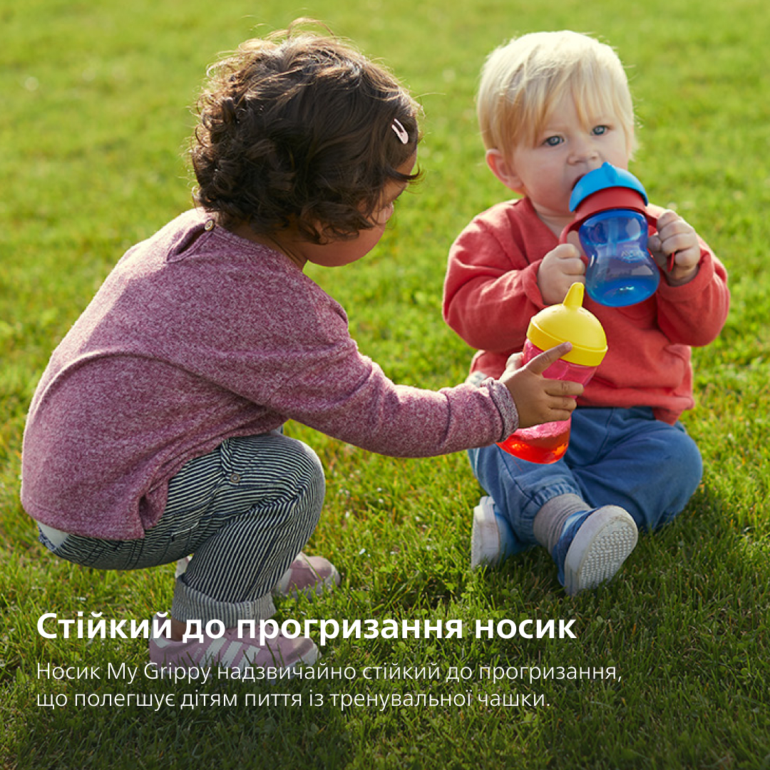 Чашка-непроливайка с твердым носиком, розовая, 300 мл SCF804 / 04 фото 