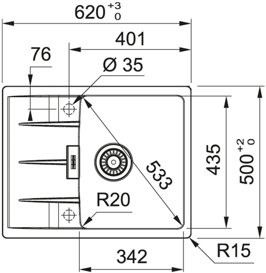 Кухонна мийка Franke Centro CNG 611-62 (114.0630.418) Чорний матовийфото