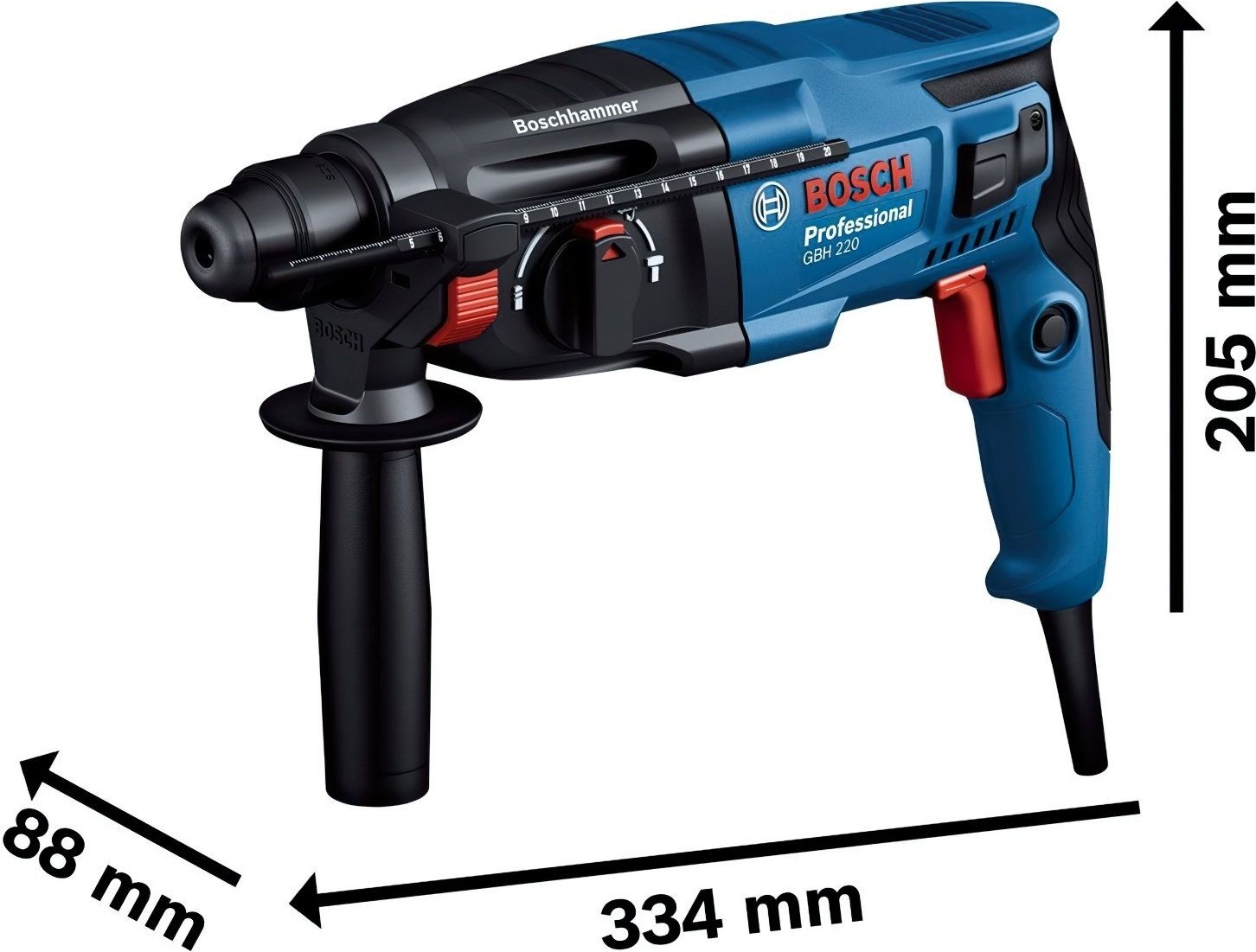 Перфоратор Bosch GBH 220 Professional (0.611.2A6.020)фото3