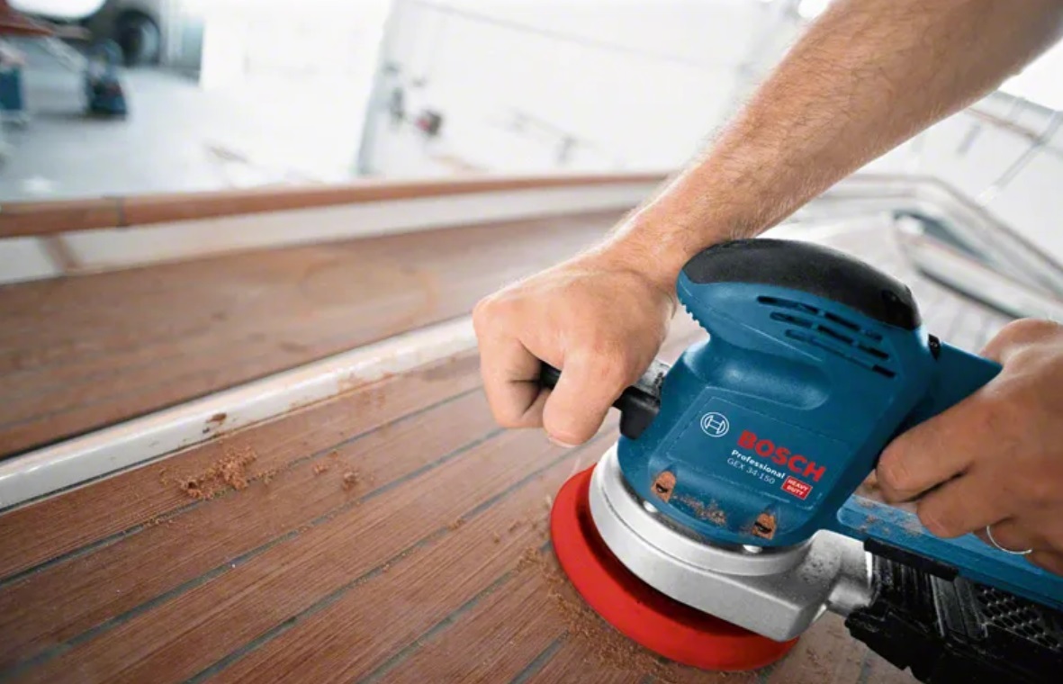 Шлифмашина эксцентриковая Bosch GEX 34-150 (0.601.372.800) фото 7