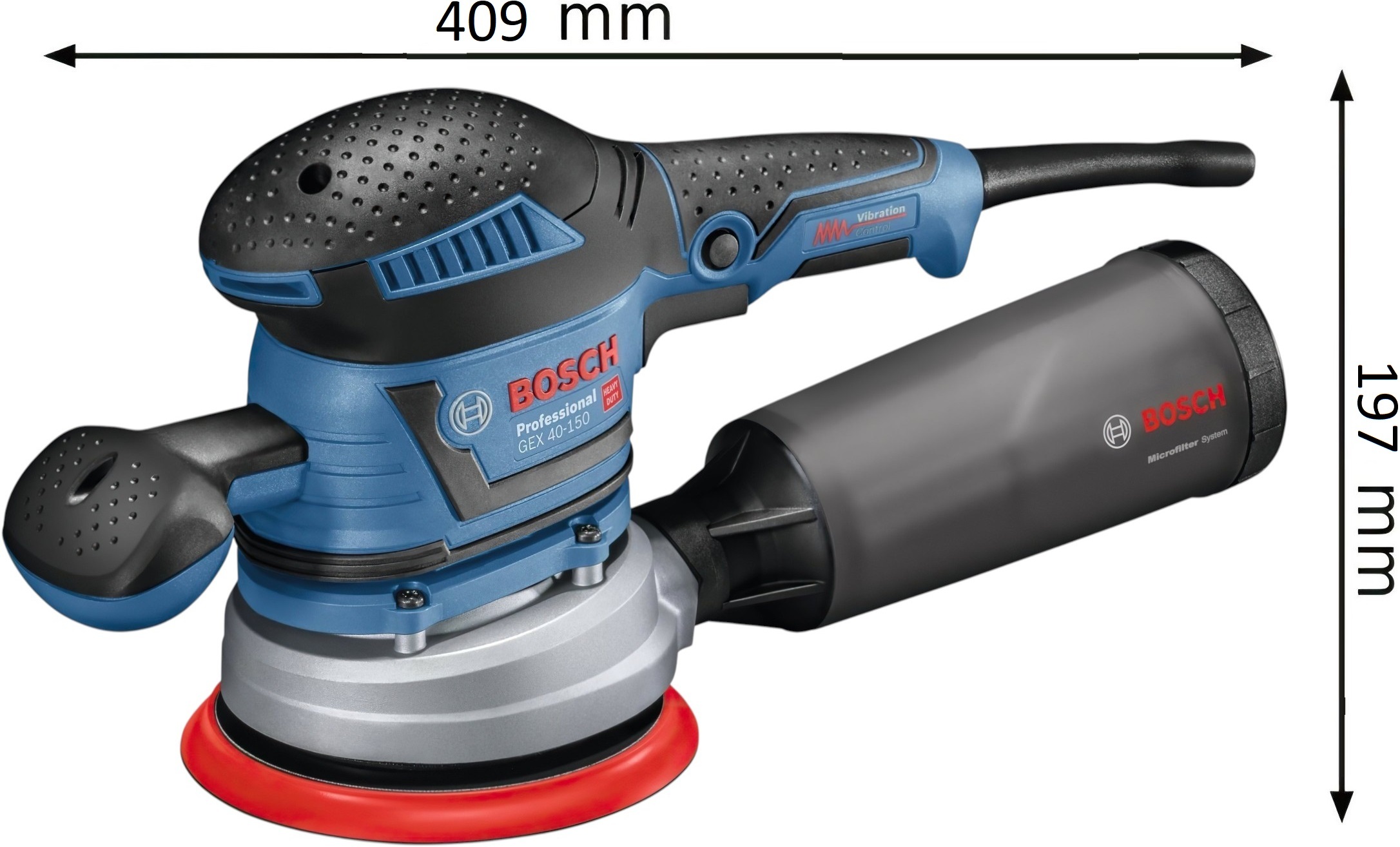 Шлифмашина эксцентриковая Bosch GEX 40-150 (0.601.37B.202) фото 2