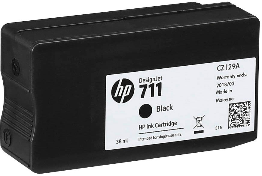 Картридж струйный HP No.711 DesignJet 120/520 Black 38 ml (CZ129A) фото 