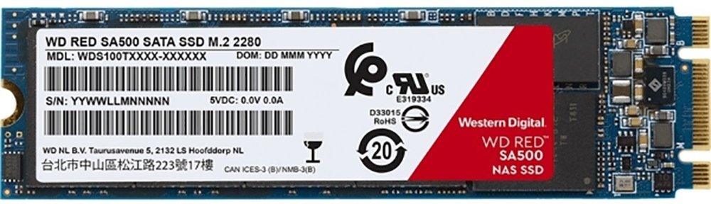 SSD накопичувач WD Red 1TB M.2 2280 SATA (WDS100T1R0B)фото2