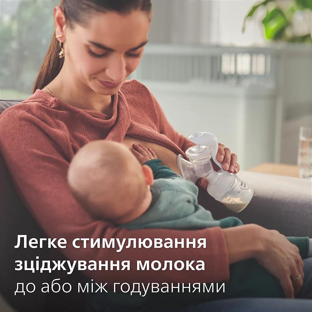 Ручний молоковідсмоктувач Philips Avent з пляшечкою 115мл SCF430/10фото