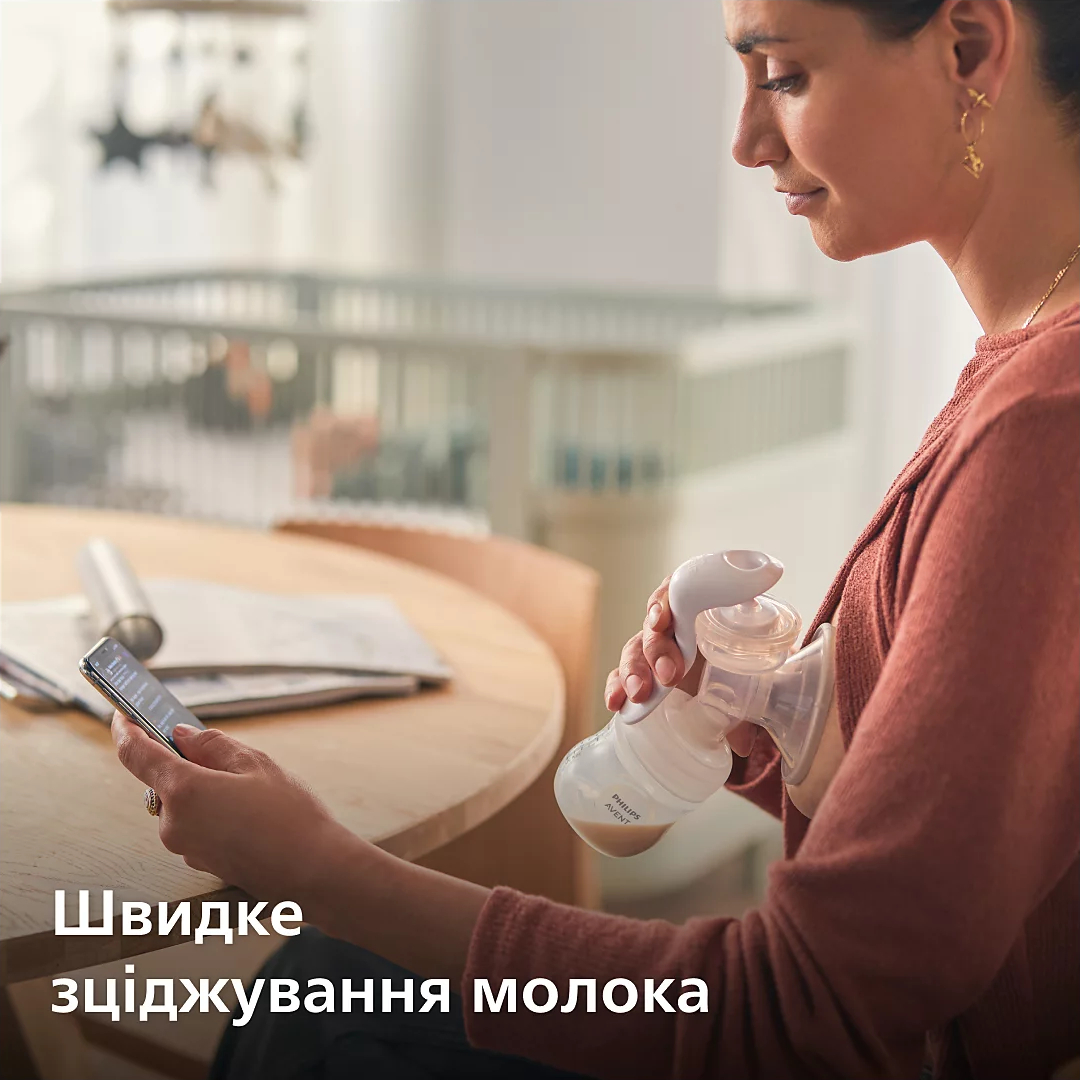 Ручний молоковідсмоктувач Philips Avent з пляшечкою 115мл SCF430/10фото