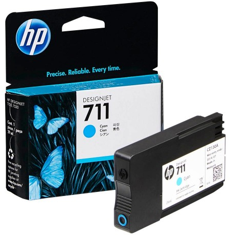 Картридж струйный HP No.711 DesignJet 120/520 Cyan (CZ130A) фото 2