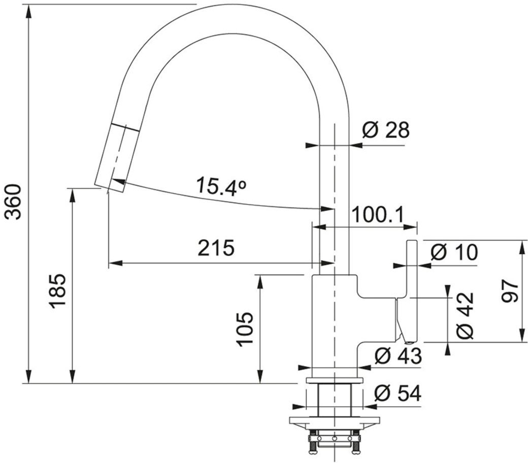 Смеситель Franke Lina (115.0626.057) серый камень фото 2