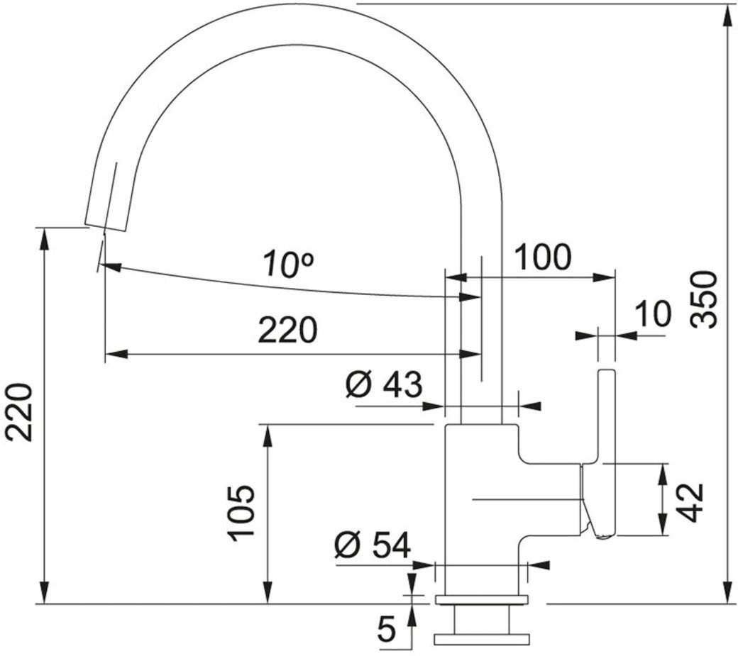 Змішувач Franke Lina (115.0626.026) бежевийфото