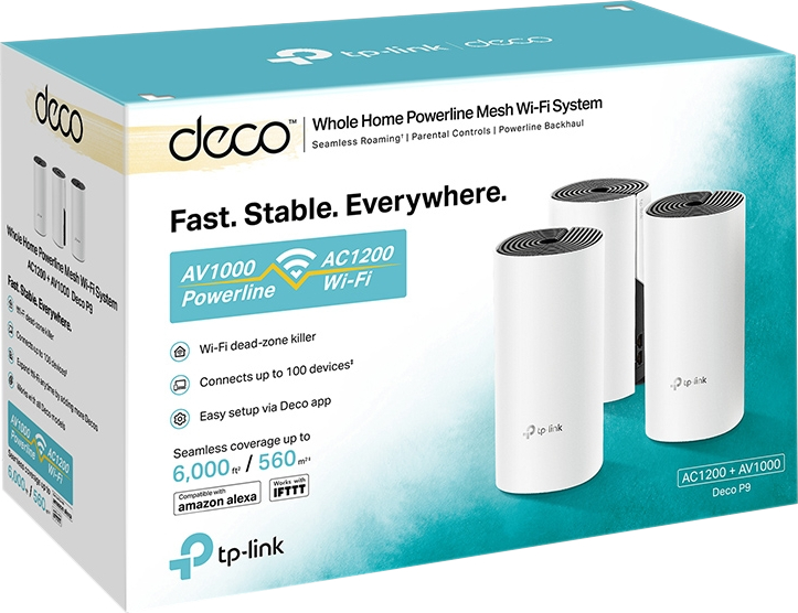 Бездротова система Wi-Fi TP-LINK DECO P9 3PKфото2