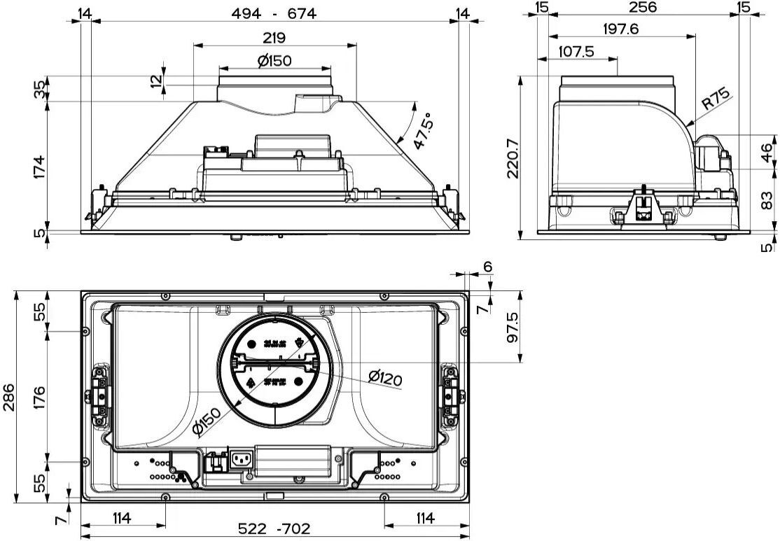 Встраиваемая вытяжка Franke Inca Smart FBI 525 XS HCS (305.0599.509) фото 