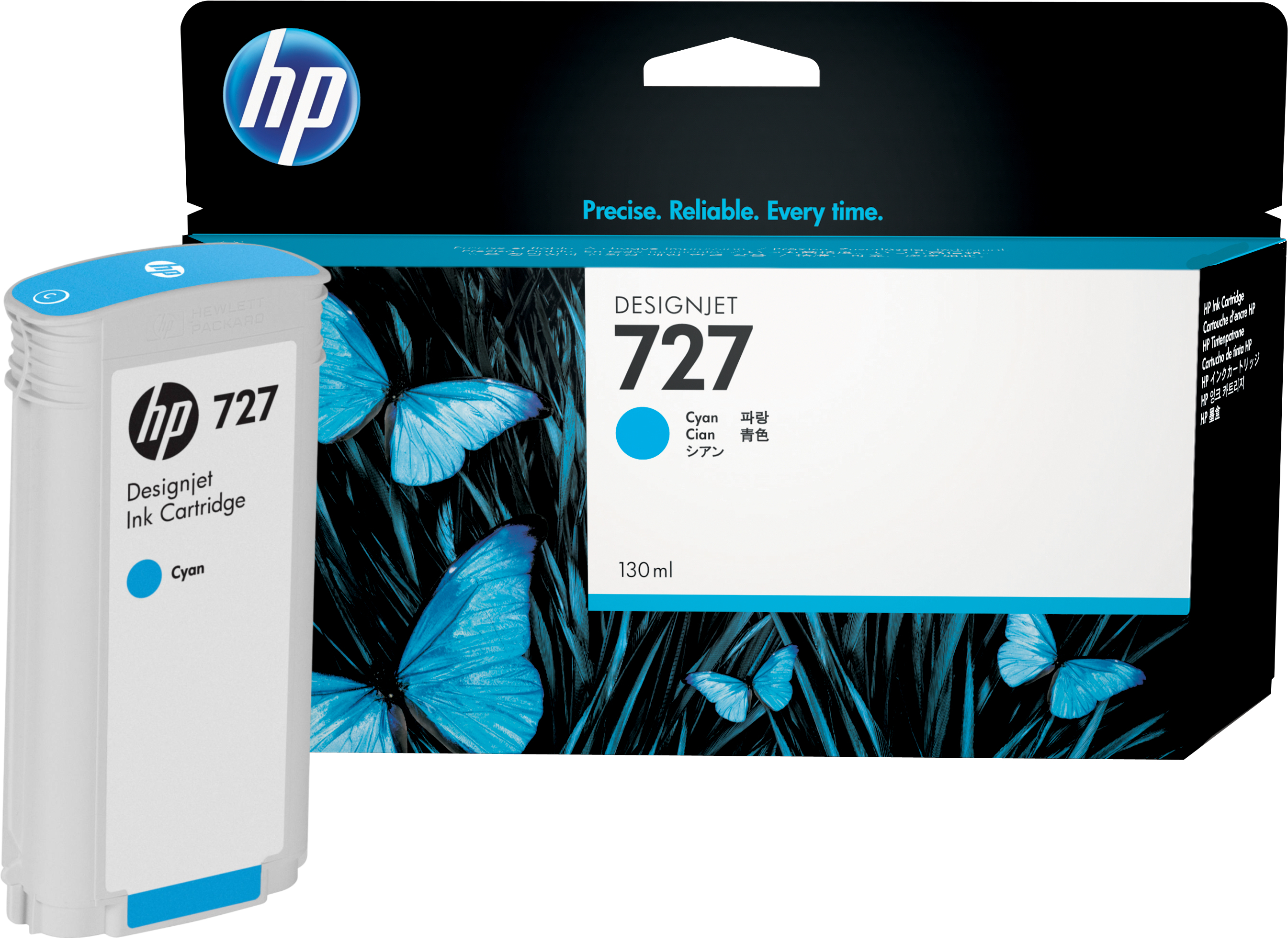 Картридж струйный HP No. 727 DesignJet T1500/T920 Cyan, 130 ml (B3P19A) фото 2