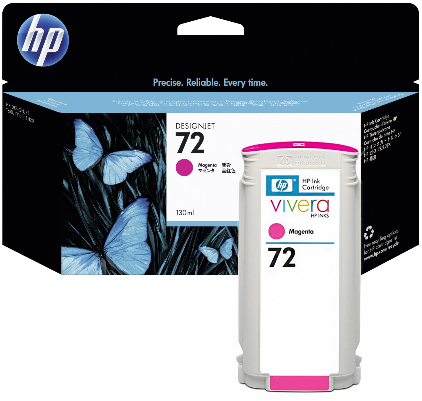 Картридж струменевий HP No. 72 DJ T610/T1100/T790 magenta, 130 ml (C9372A)фото2