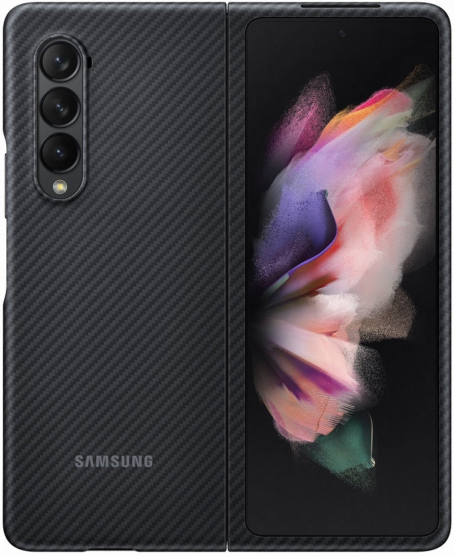 Чохол Samsung для Galaxy Fold 3 Aramid Cover Black (EF-XF926SBEGRU)фото2