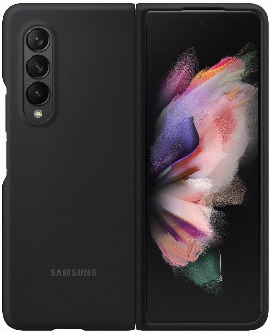 Чехол Samsung для Galaxy Fold 3 Silicone Cover Black (EF-PF926TBEGRU) фото 2
