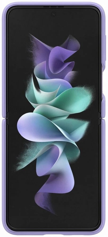 Чехол Samsung для Galaxy Flip 3 Silicone Cover with Ring Lavender (EF-PF711TVEGRU) фото 2