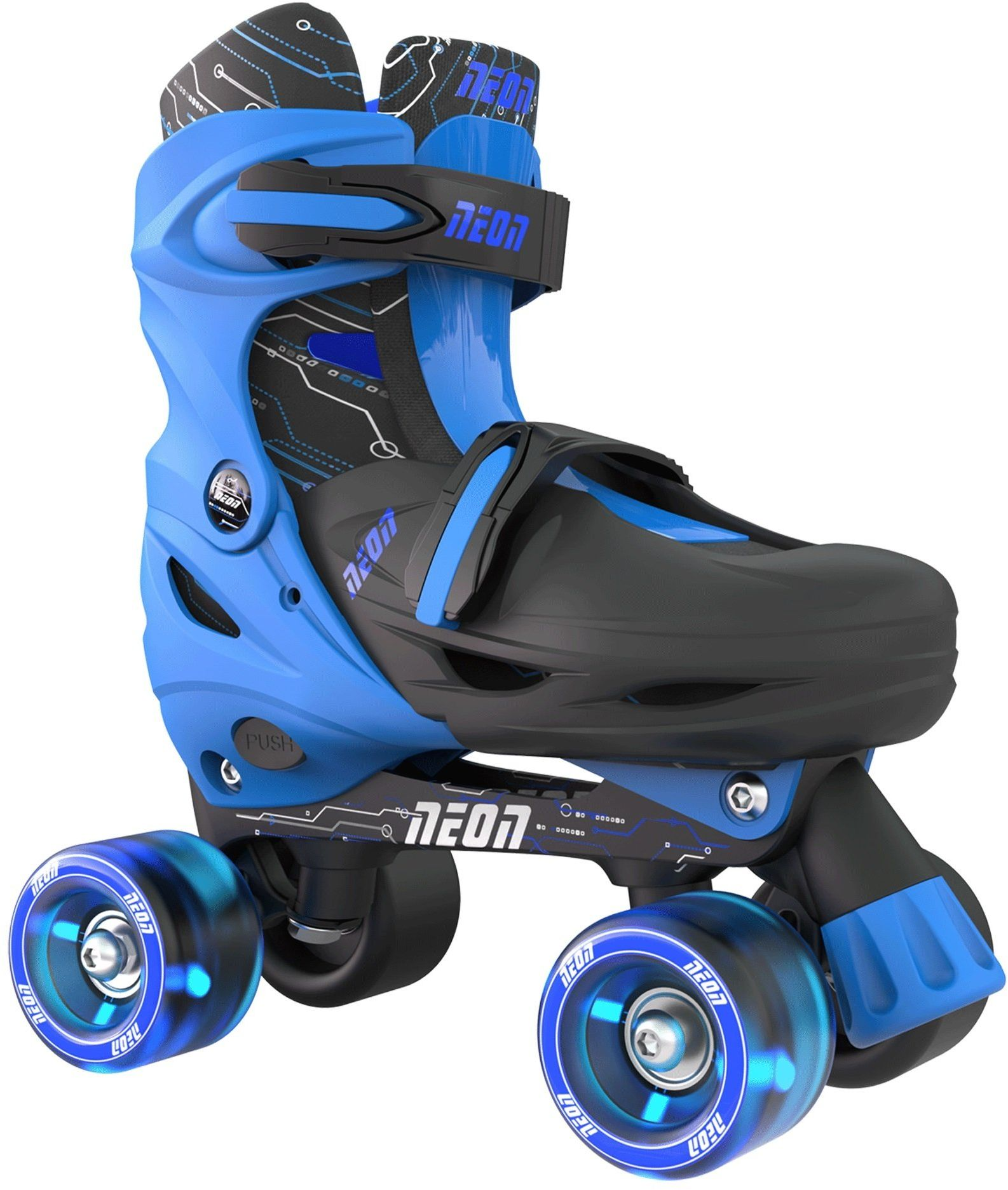 Роликові ковзани Neon Combo Skates Синій (Розмір 34-37)фото2