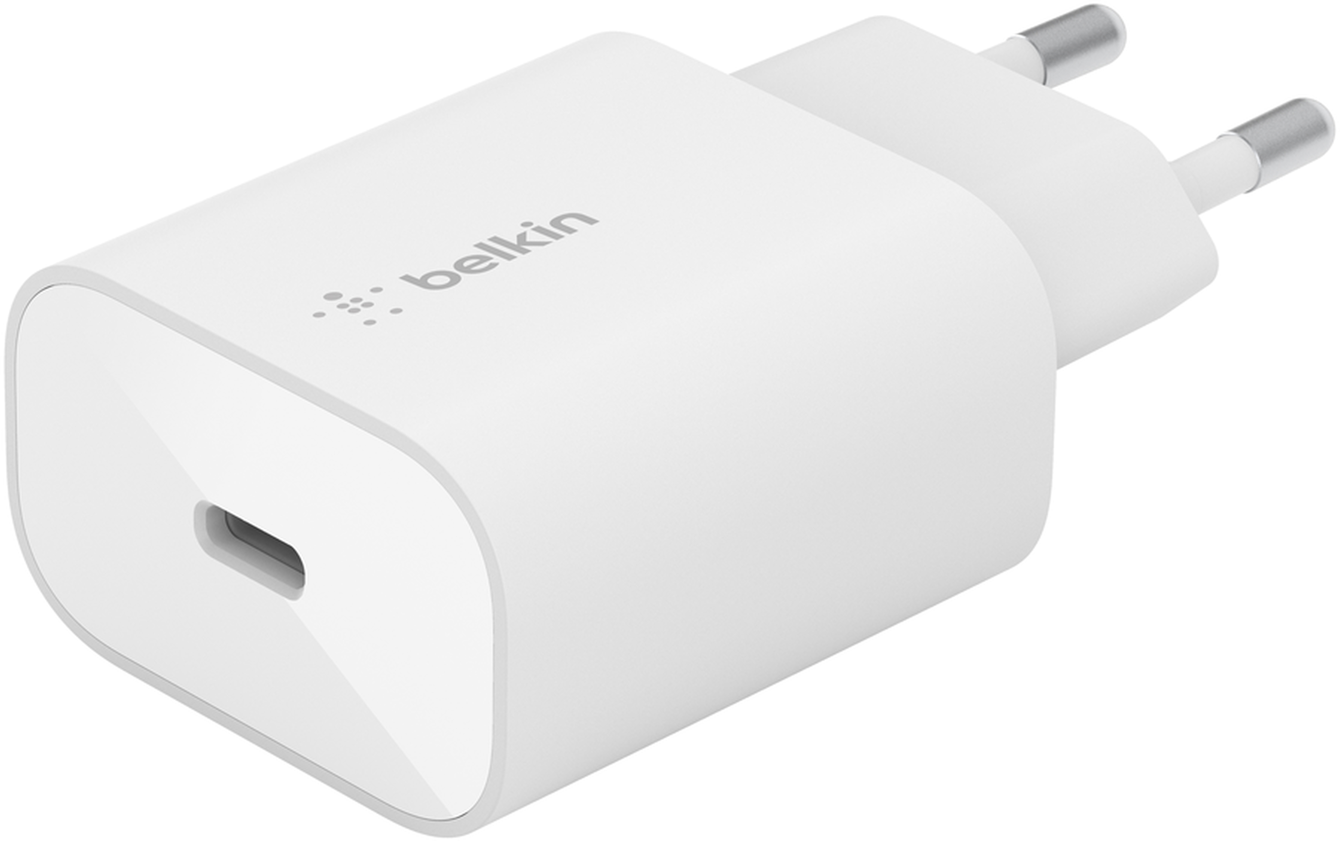 Сетевое ЗУ Belkin Home Charger 25W USB-C PD, White (WCA004VFWH) фото 2