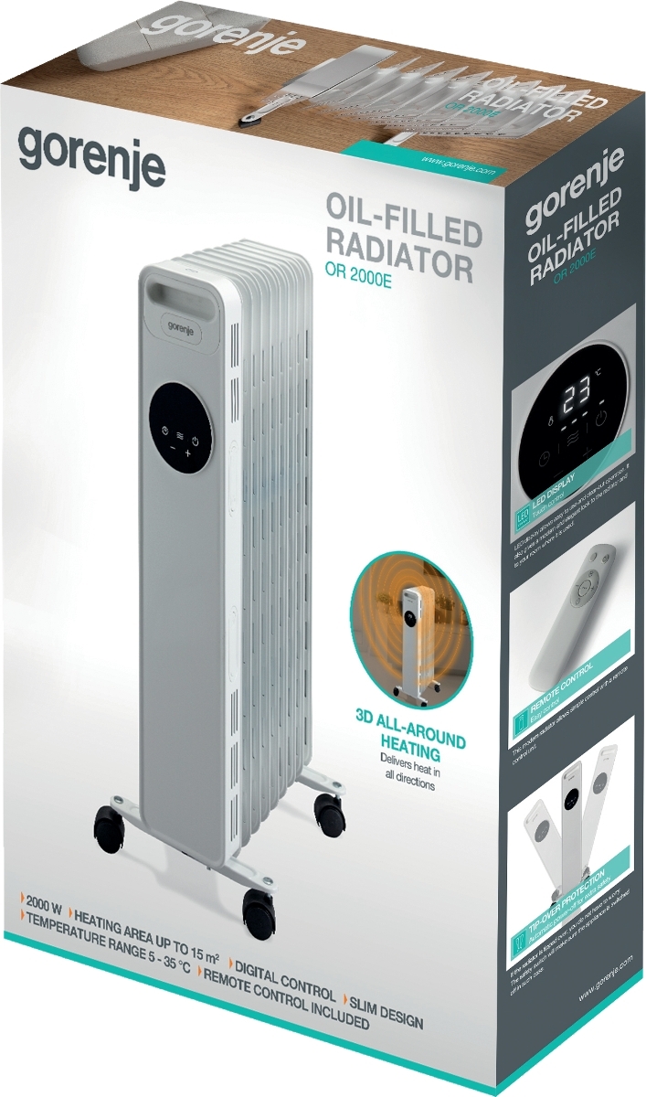 Масляний радіатор Gorenje OR2000Eфото