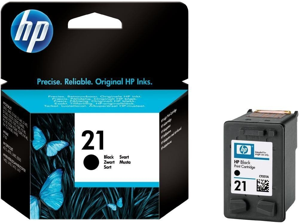Картридж струйный HP No.21 black, 5ml (C9351AE) фото