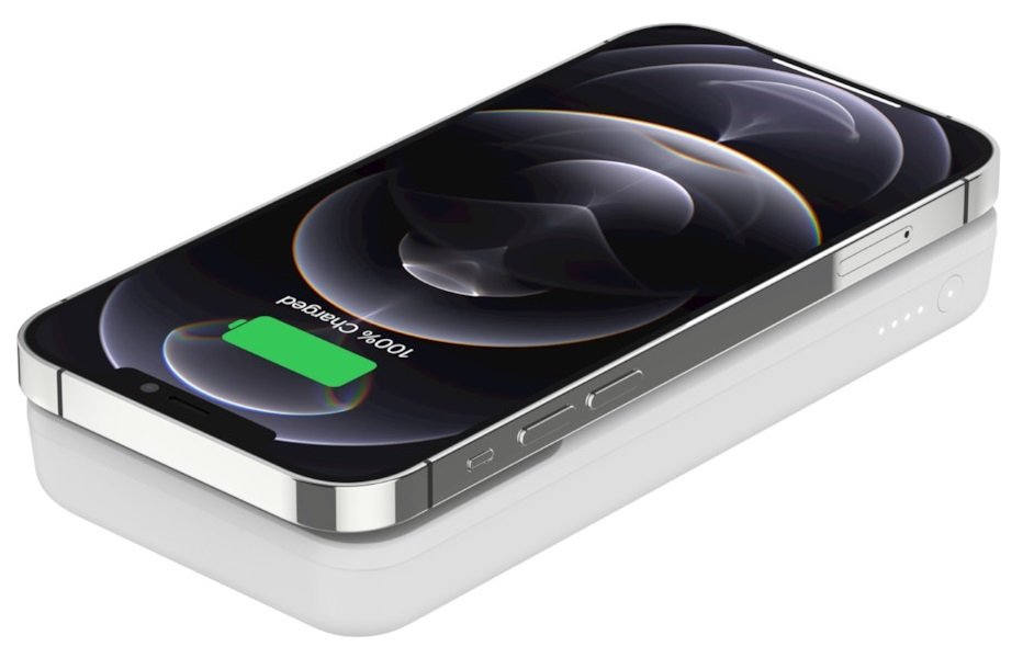 Портативний зарядний пристрій Belkin 10000mAh, MagSafe Wireless, White (BPD001BTWH)фото3