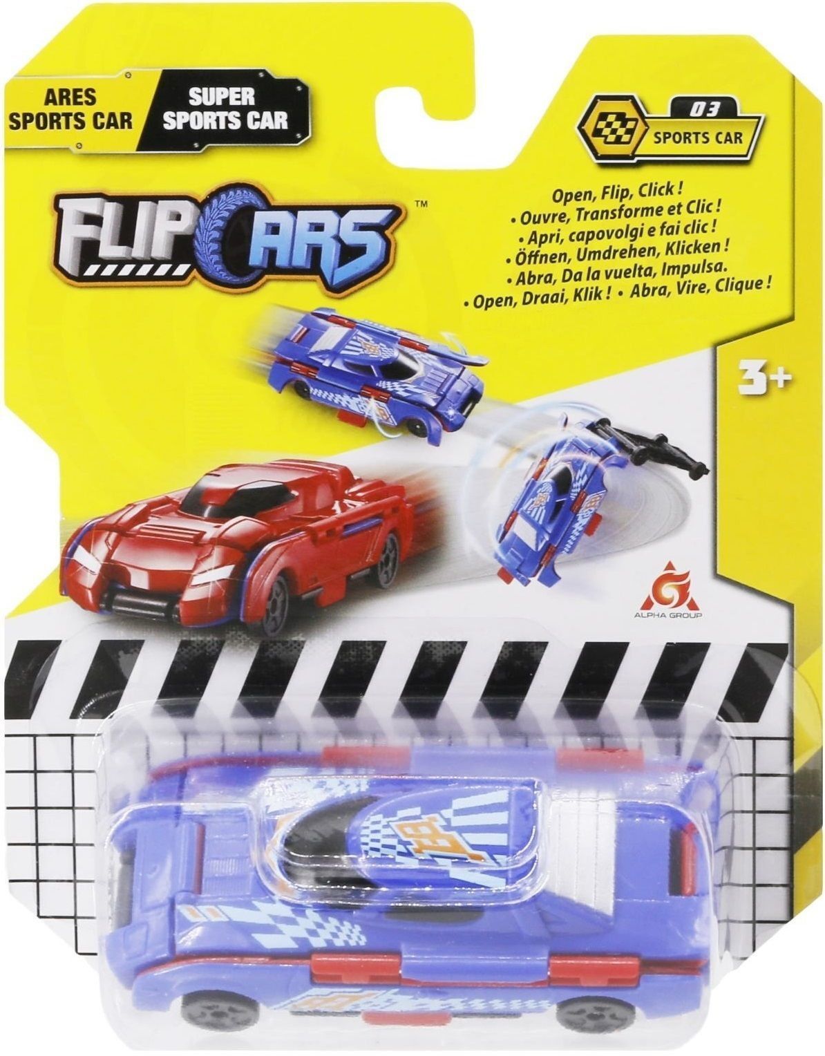 Машинка-трансформер Flip Cars 2 в 1 Спорткар в асортиментіфото