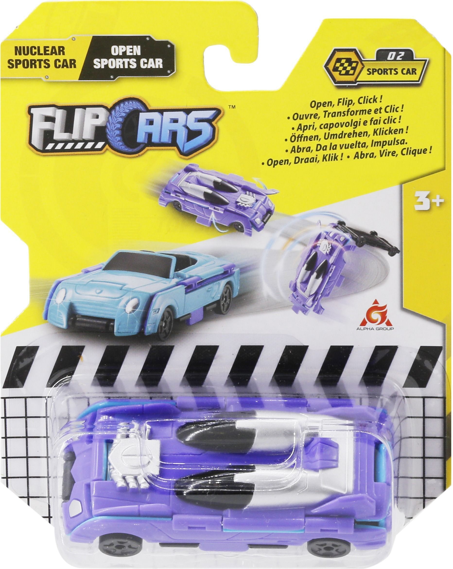 Машинка-трансформер Flip Cars 2 в 1 Спорткар в асортиментіфото