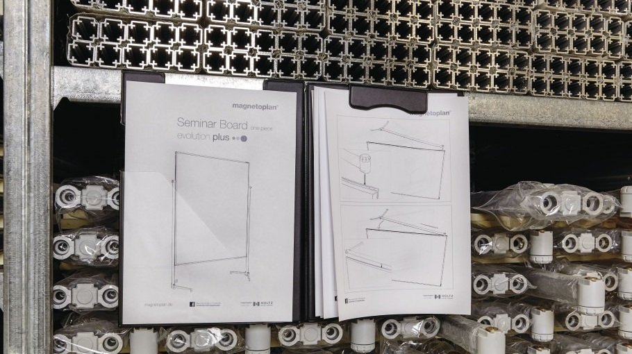 Кліпборд-папка магнітна A4 чорна Magnetoplan Clipboard Folder Black UAфото3