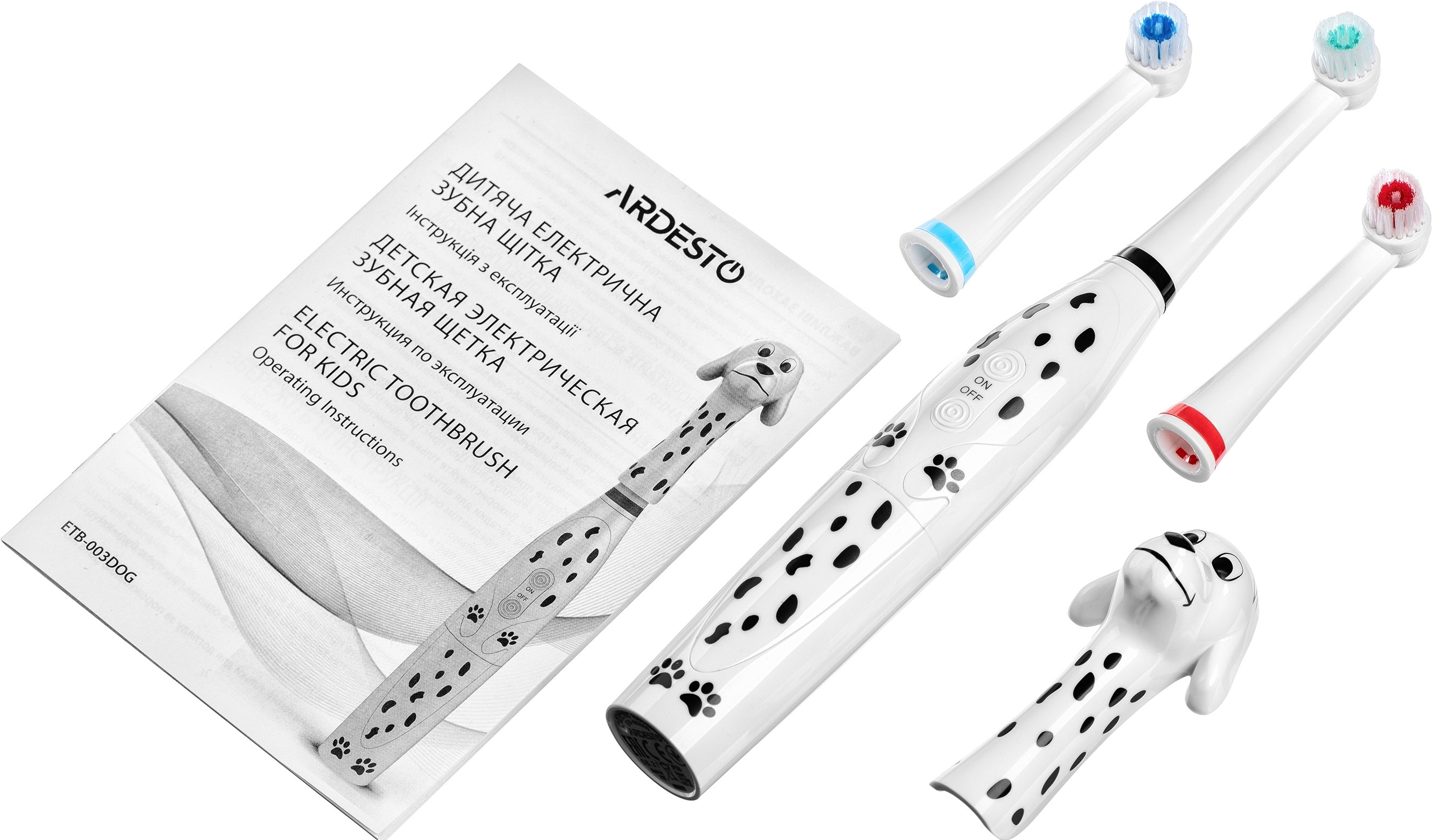 Електрична зубна щітка ARDESTO ETB-003DOG дитячафото7