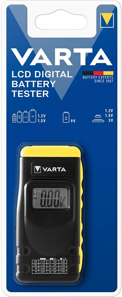 Цифровой тестер VARTA 891 LCD DIGITAL BATTERY TESTER BLI 1 (00891101401) фото 2