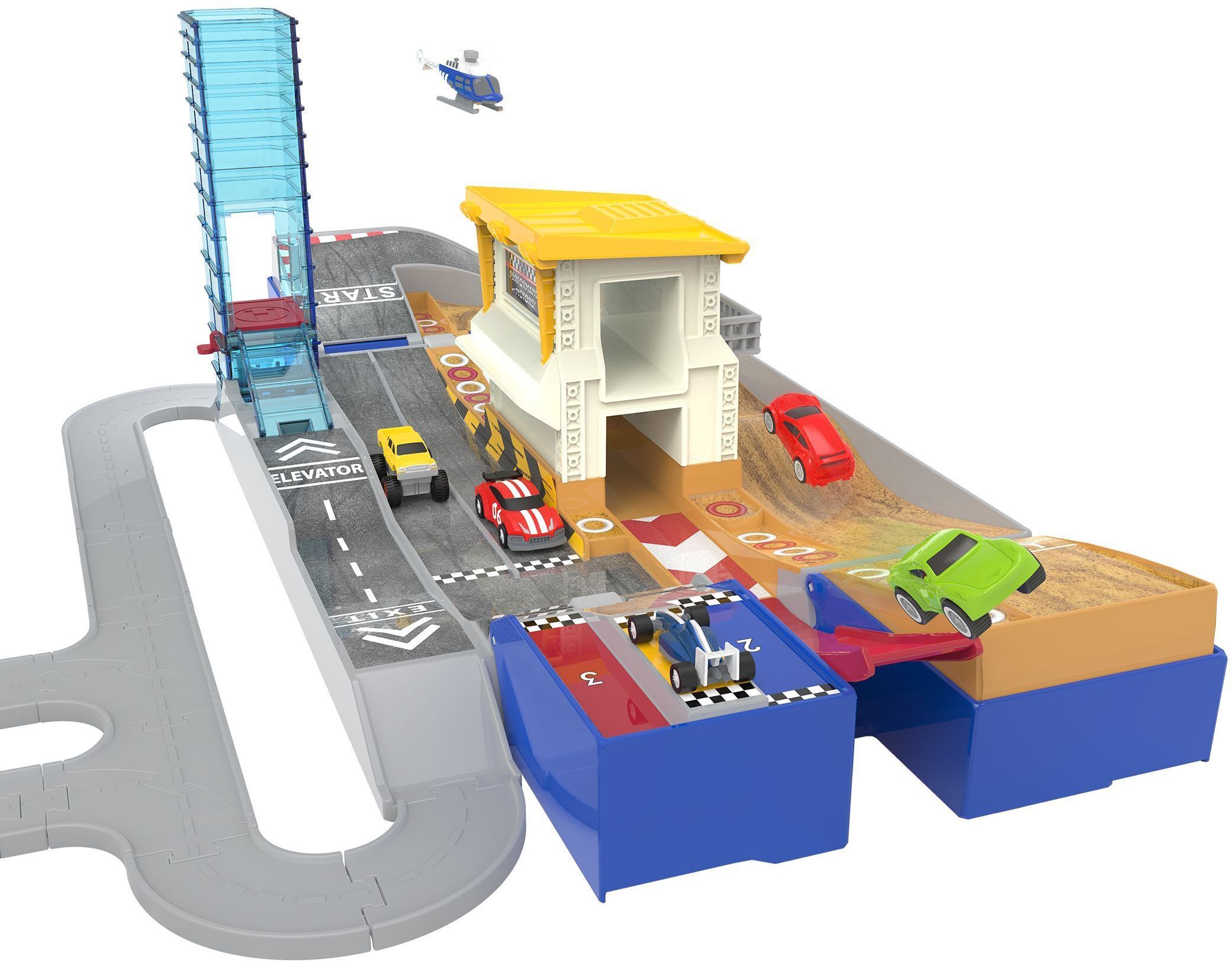 Ігровий набір DRIVEN POCKET SERIES Гоночна траса 2в1, 80 дет. (WH1108Z)фото2